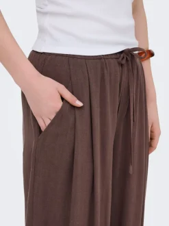 ONLSIESTA Wide Leg Fit Lin Pantalon à jambe large