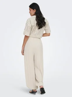 ONLSIESTA Wide Leg Fit Lin Pantalon à jambe large