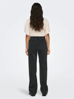 ONLSILJE Taille haute Straight Fit Jeans