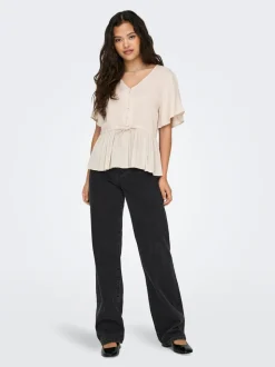ONLSILJE Taille haute Straight Fit Jeans