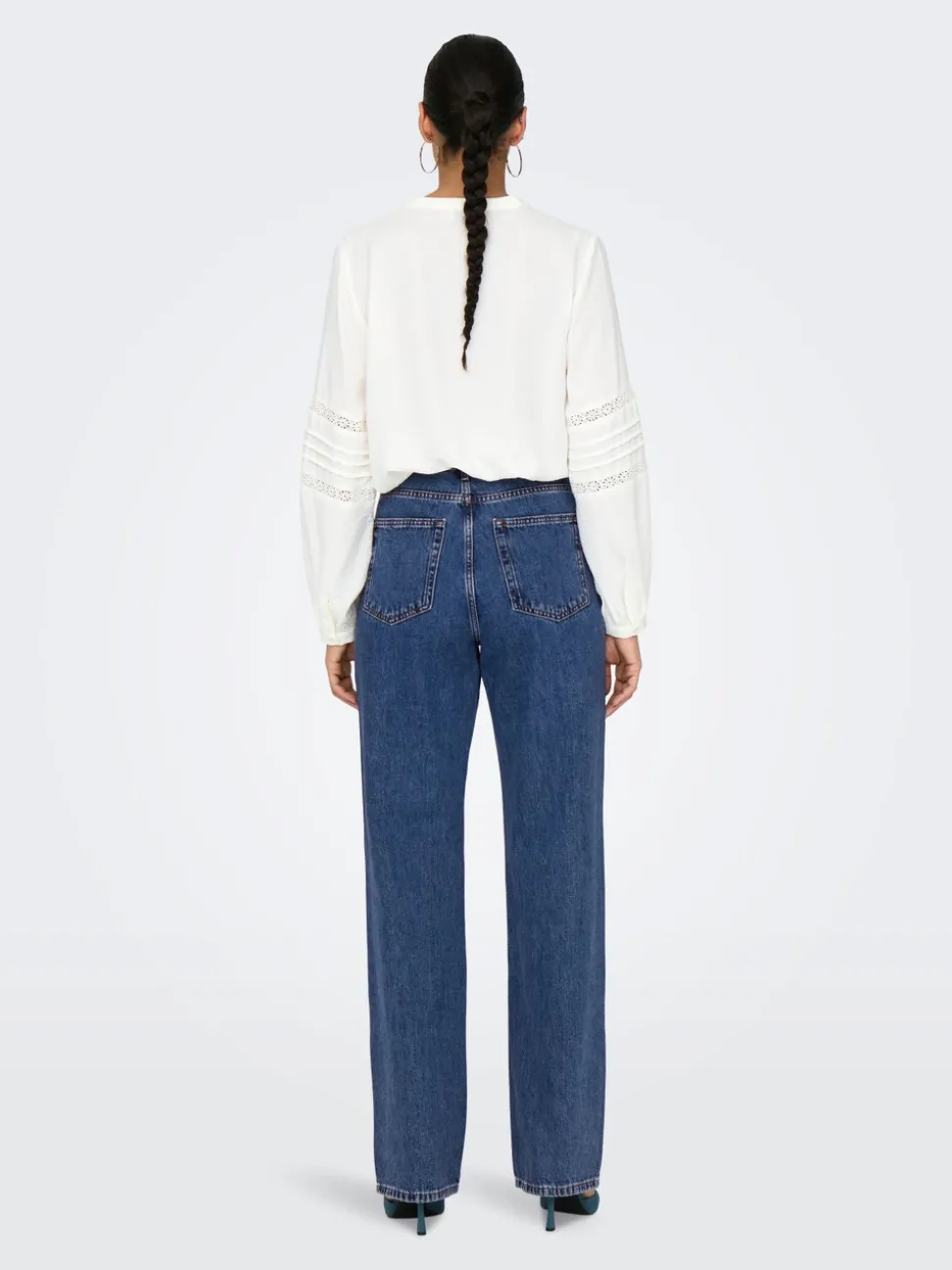 ONLSILJE Taille haute Straight Fit Jeans