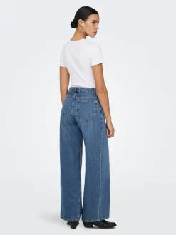 ONLSILKY Taille haute Wide Leg Fit Jeans