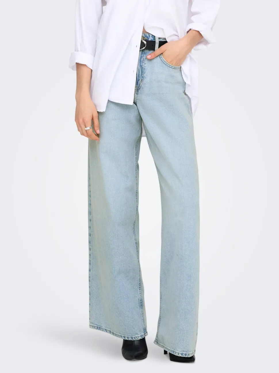 ONLSILKY Taille haute Wide Leg Fit Jeans
