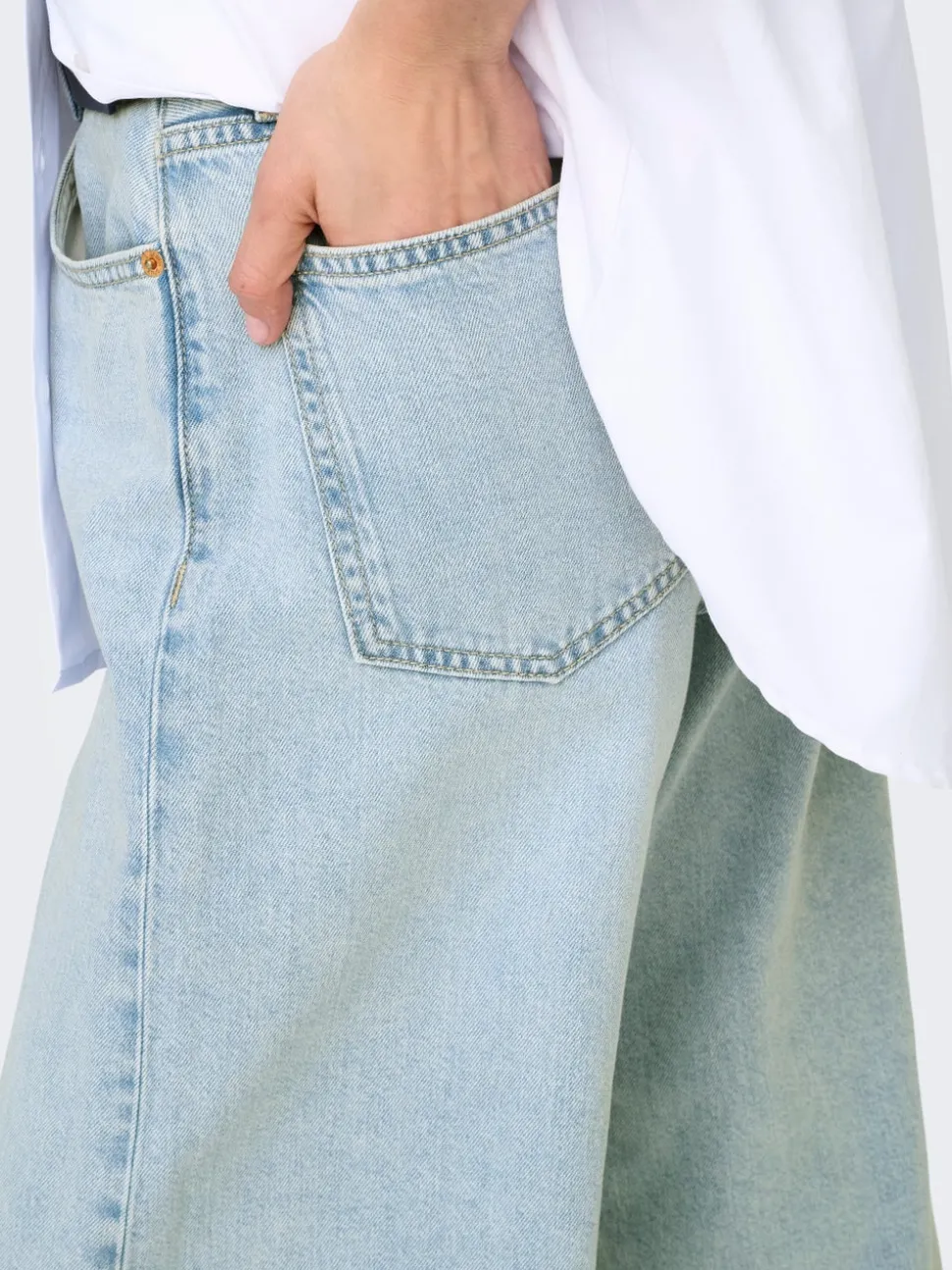 ONLSILKY Taille haute Wide Leg Fit Jeans