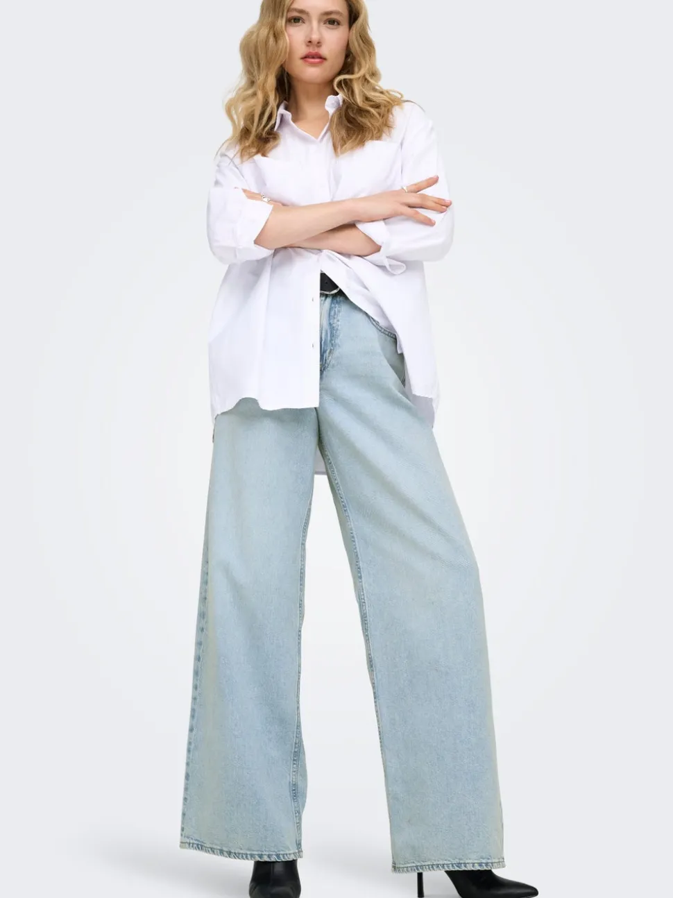 ONLSILKY Taille haute Wide Leg Fit Jeans