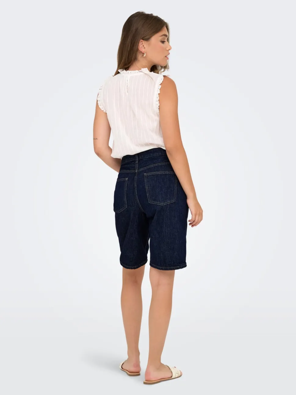 ONLSONNY Taille haute Regular Fit Short en denim