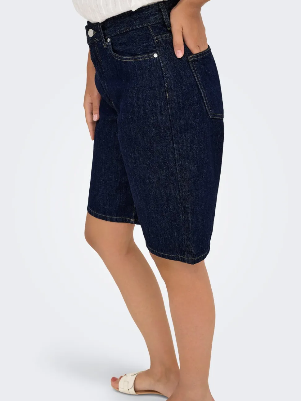 ONLSONNY Taille haute Regular Fit Short en denim