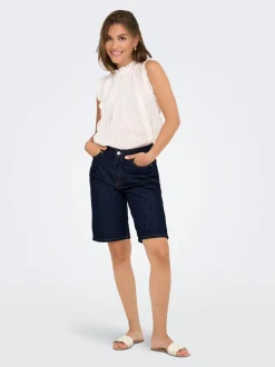 ONLSONNY Taille haute Regular Fit Short en denim