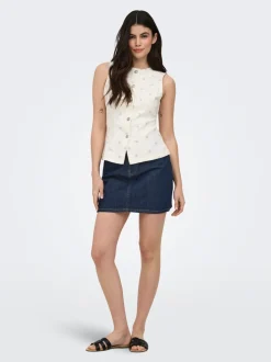 ONLSTELLA Jean Jupe en denim Jupe courte