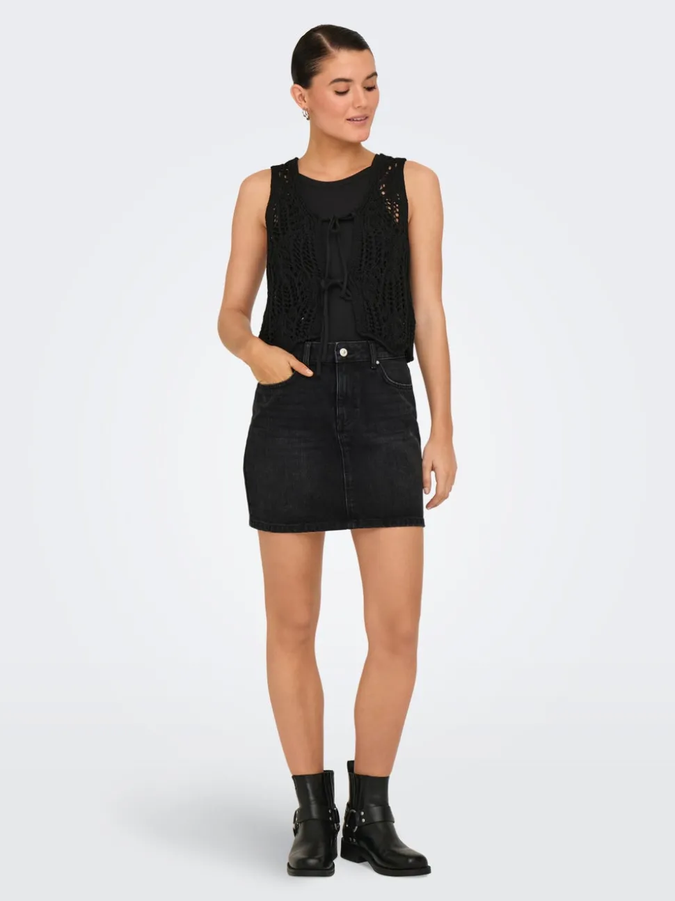 ONLSTELLA Jean Jupe en denim Jupe courte