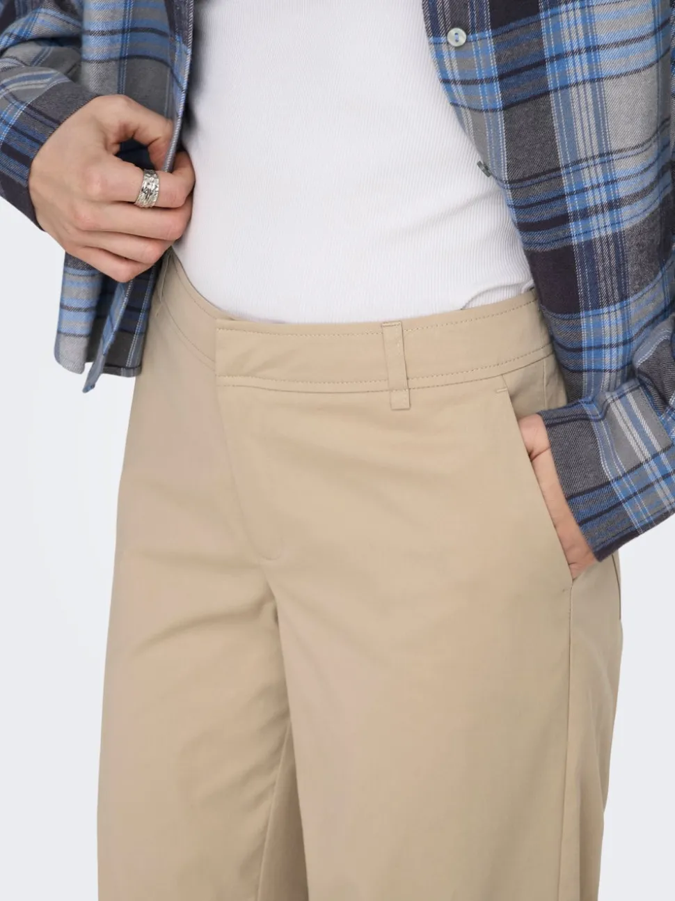 ONLTANNY Wide Leg Fit Pantalon chino