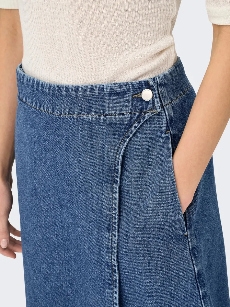 ONLTHEA Jean Jupe en denim Jupe midi