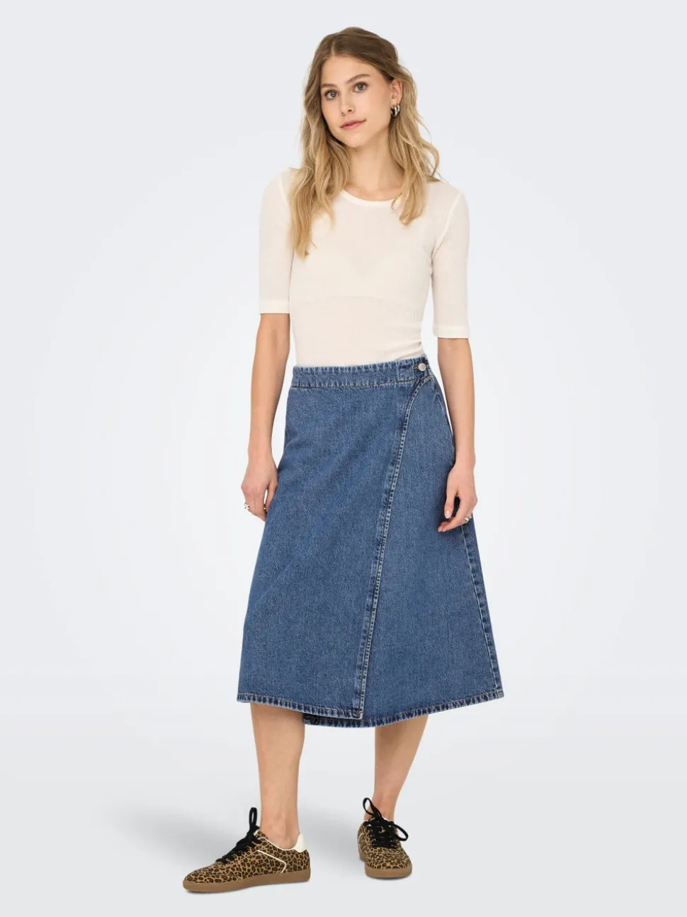 ONLTHEA Jean Jupe en denim Jupe midi