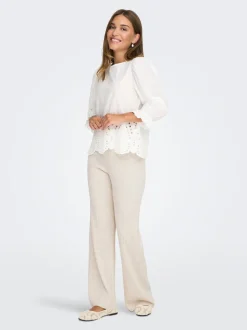 ONLTHEA Baggy Fit Pantalon en maille