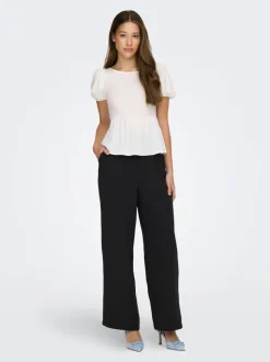ONLTHYRA Comfort Fit Pantalon à jambe large