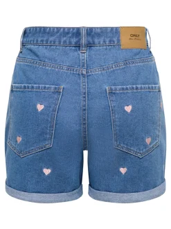 ONLVEGA Taille haute Mom Fit Short