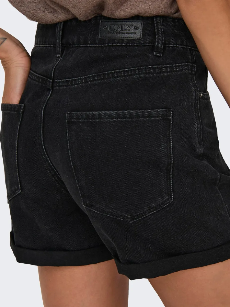 ONLVEGA Taille haute Regular Fit Short en denim