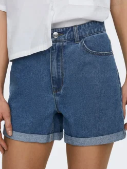 ONLVEGA Taille haute Regular Fit Short en denim