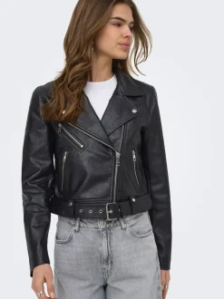 ONLVERA Veste en cuir synthétique