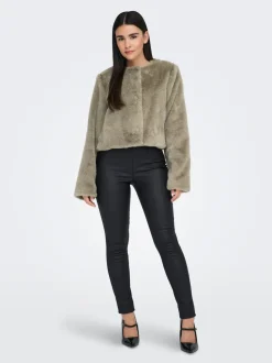 ONLVIDA Veste en Immitation Fourrure
