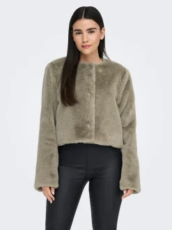 ONLVIDA Veste en Immitation Fourrure