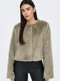 ONLVIDA Veste en Immitation Fourrure