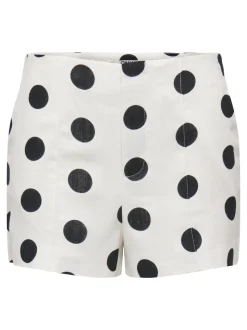 ONLVIESTA Taille haute Regular Fit Lin Short casual