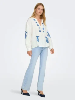 ONLWAUW Taille haute Flared Fit Jeans