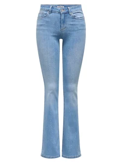 ONLWAUW Taille moyenne Flared Fit Jeans
