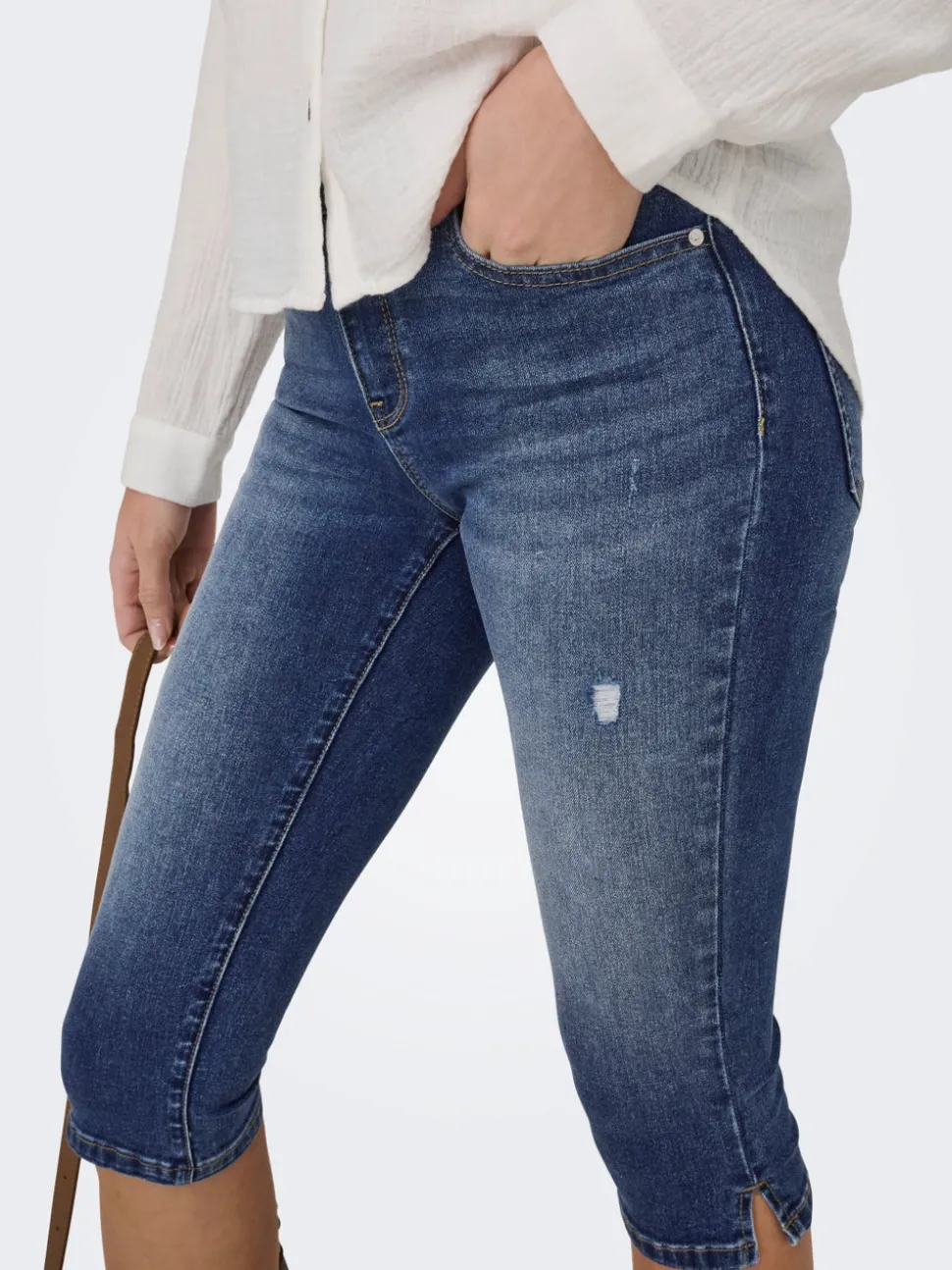 ONLWAUW Taille moyenne Regular Fit Capris
