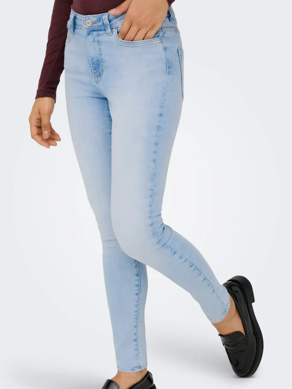 ONLWAUW Taille moyenne Skinny Fit Jeans