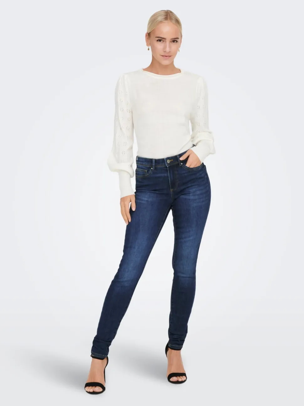 ONLWAUW Taille moyenne Skinny Fit Jeans