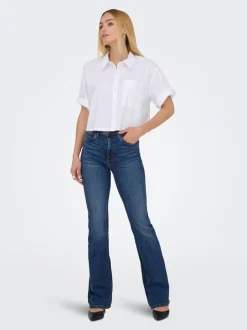 ONLWAUW Taille haute Flared Fit Jeans