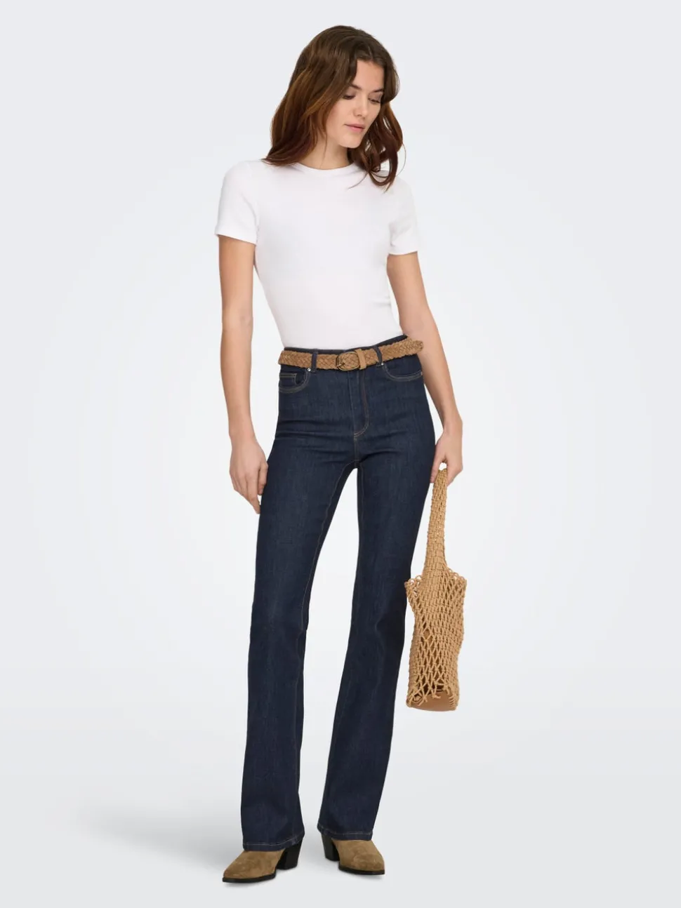 ONLWAUW Taille haute Flared Fit Jeans