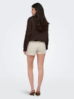 ONLWAUW Taille moyenne Regular Fit Short en denim