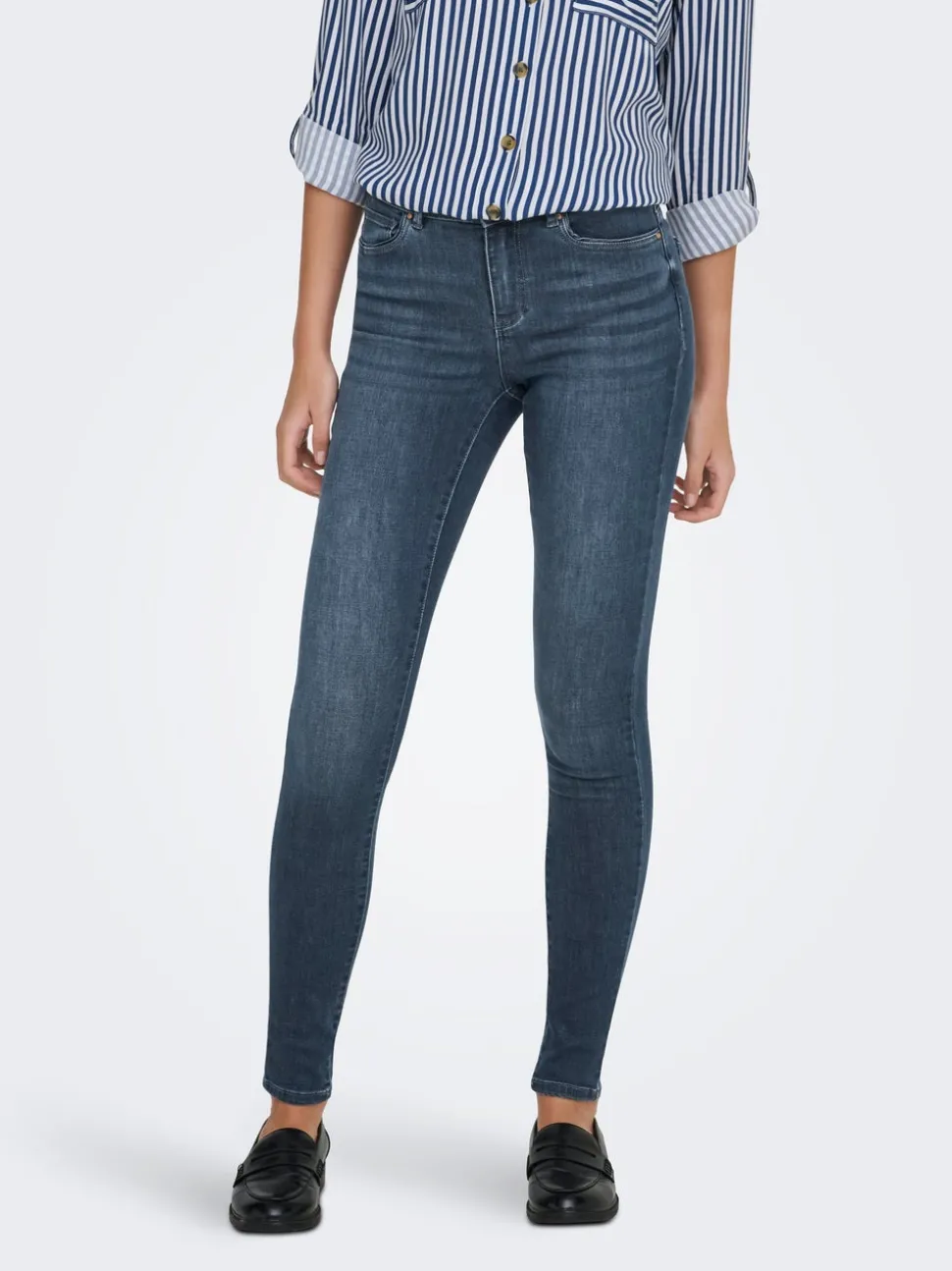 ONLWAUW Taille moyenne Skinny Fit Jeans