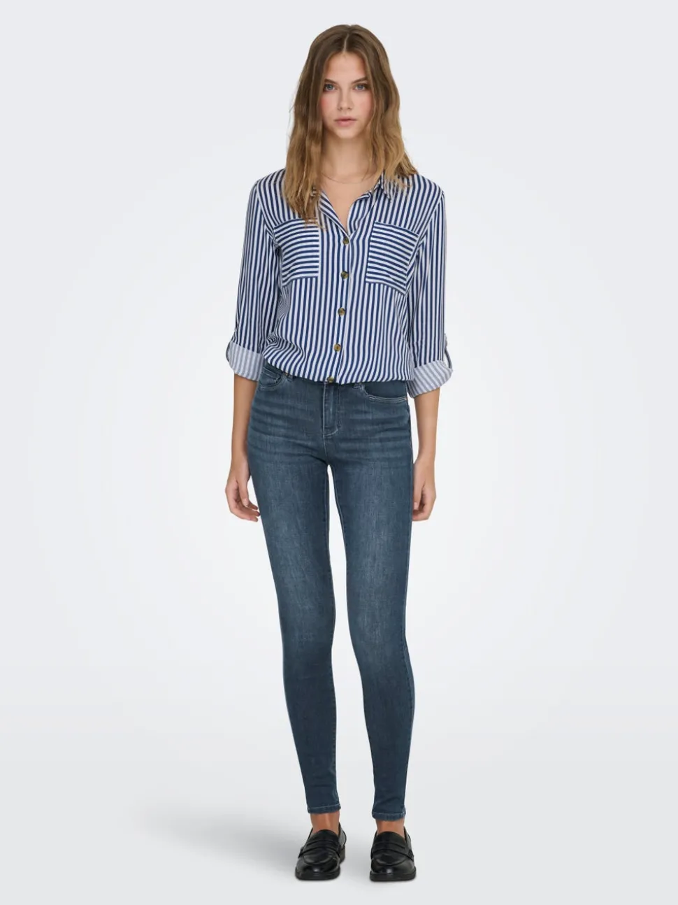 ONLWAUW Taille moyenne Skinny Fit Jeans