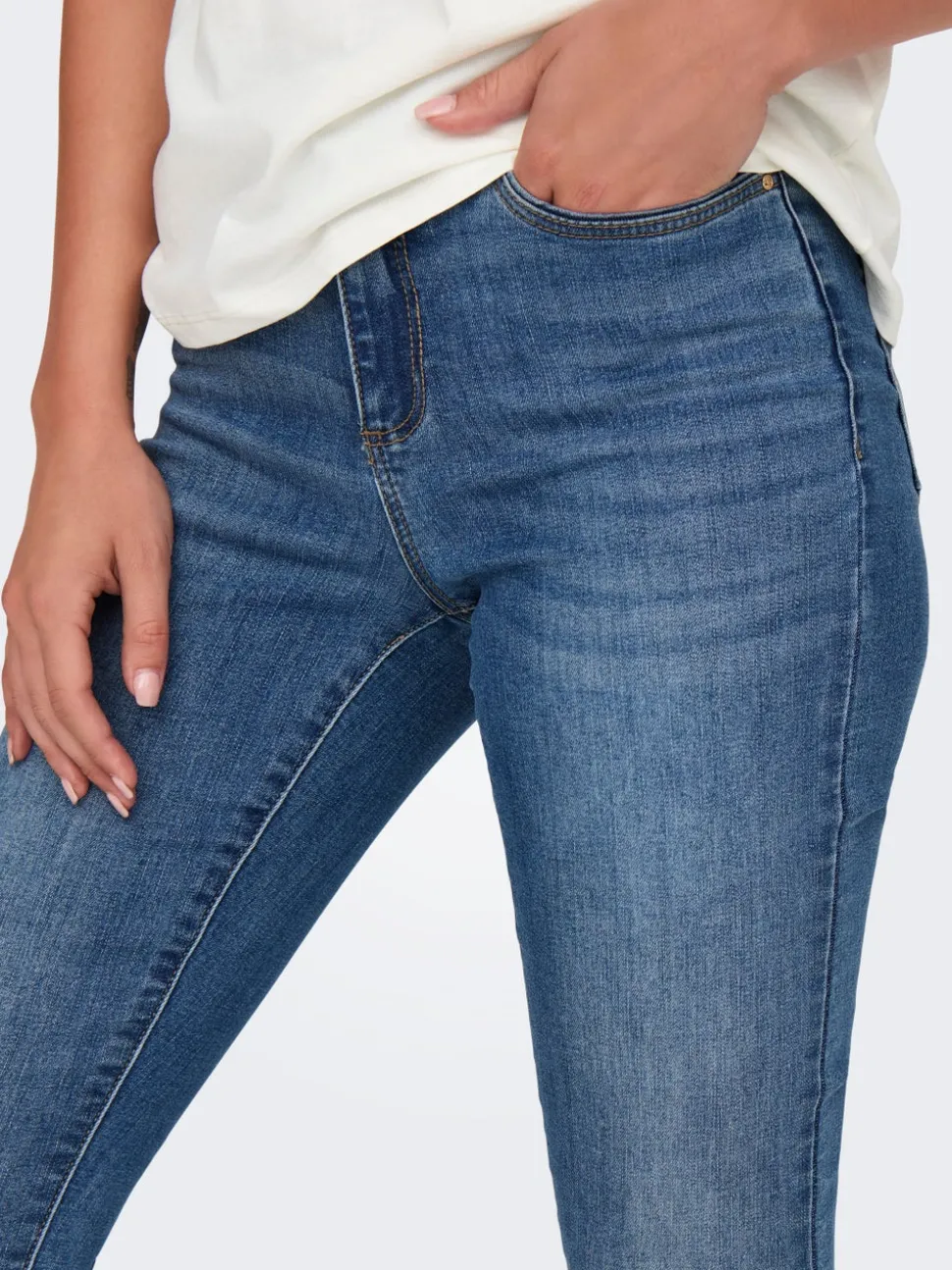 ONLWAUW Taille moyenne Skinny Fit Jeans