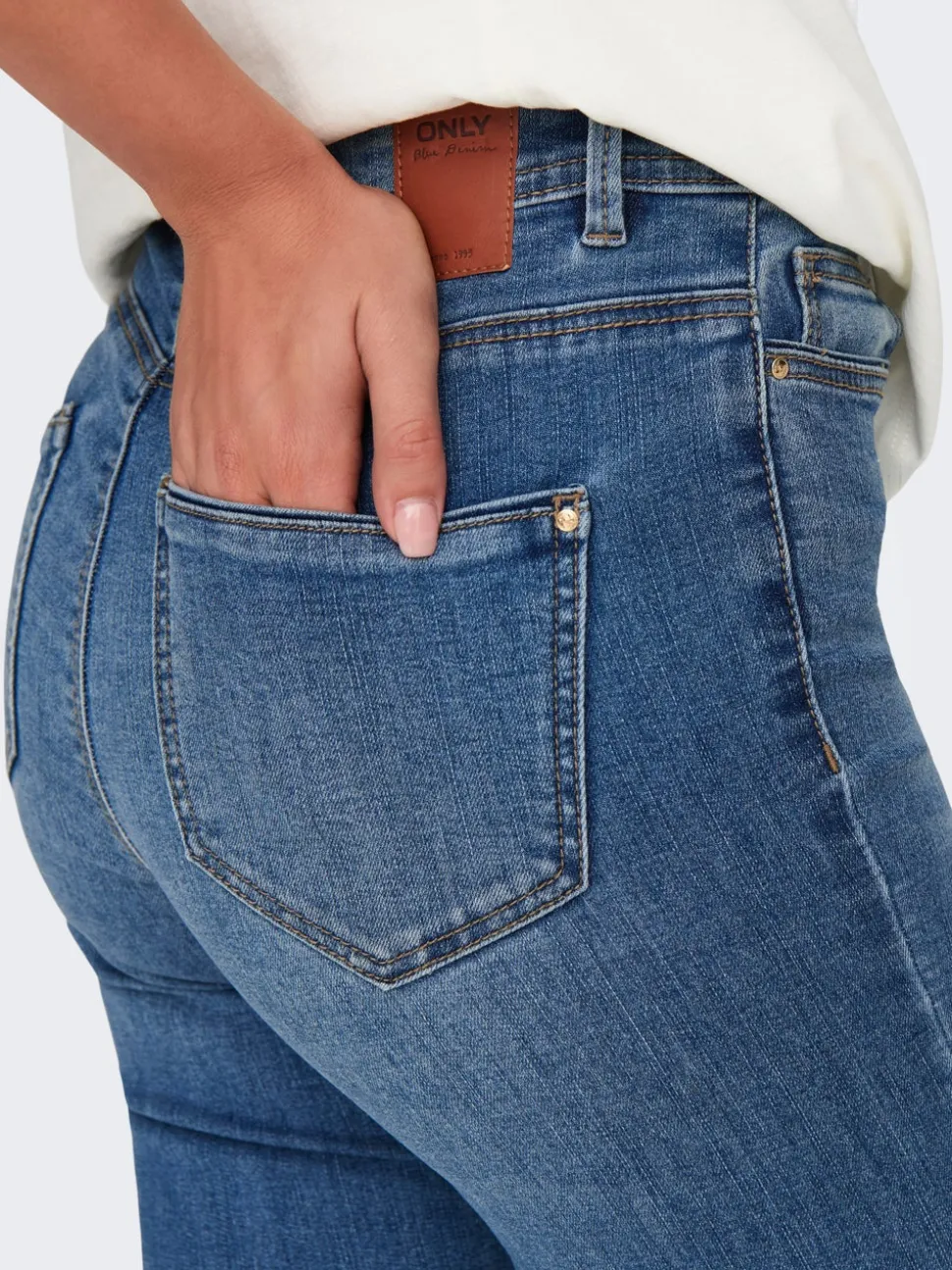 ONLWAUW Taille moyenne Skinny Fit Jeans