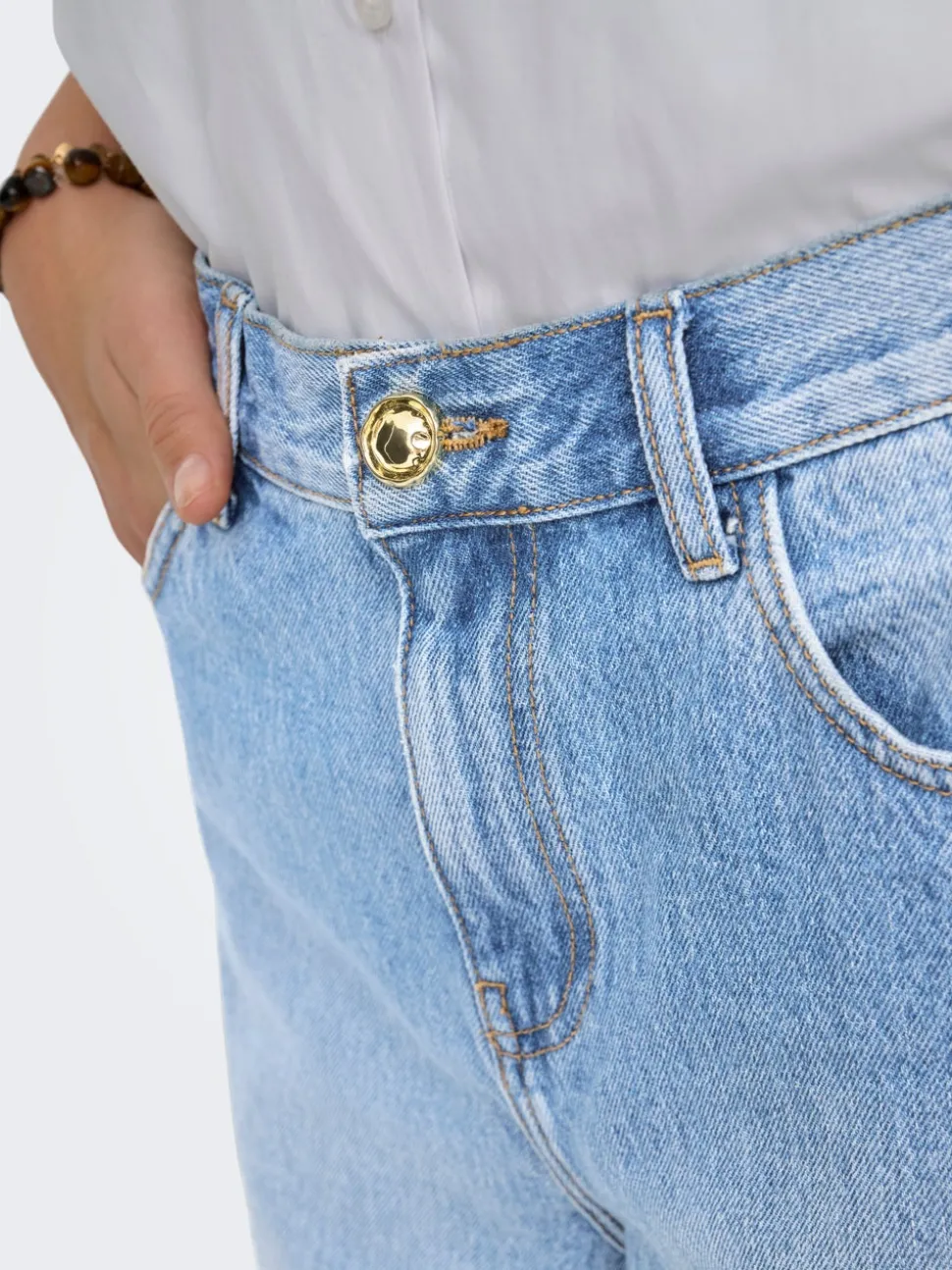 ONLZAGU-DORSI Taille moyenne Loose Fit Short en denim