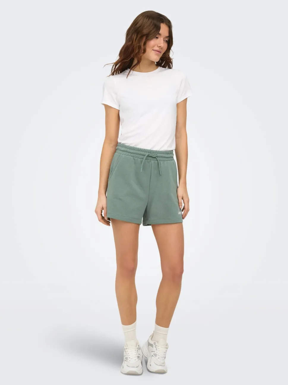 ONPCAVA Taille haute Loose Fit Short en molleton