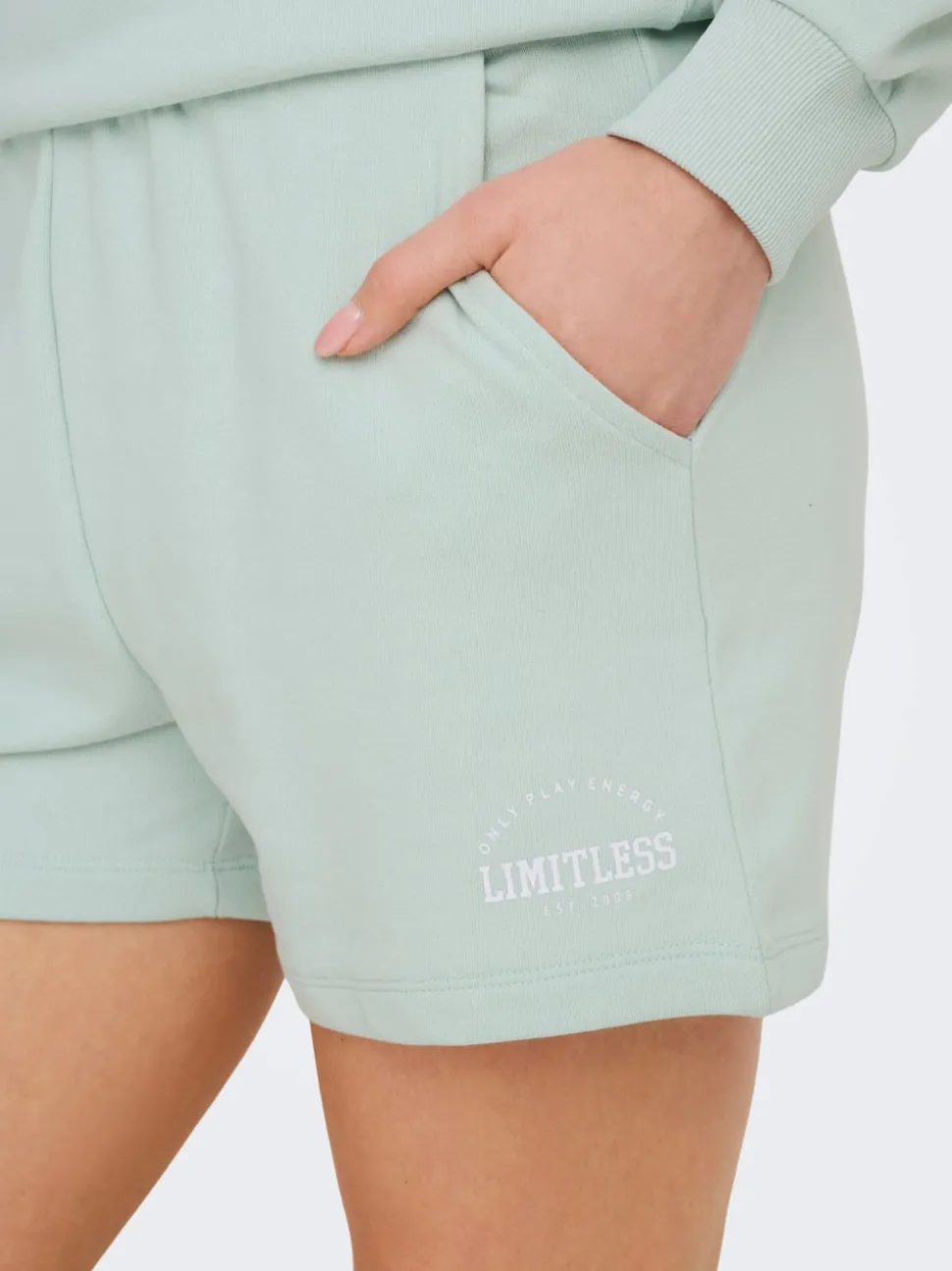 ONPCAVA Taille haute Loose Fit Short en molleton