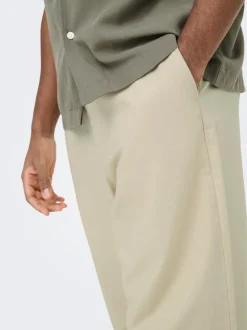 ONSDAVES Wide Leg Fit Lin Pantalon