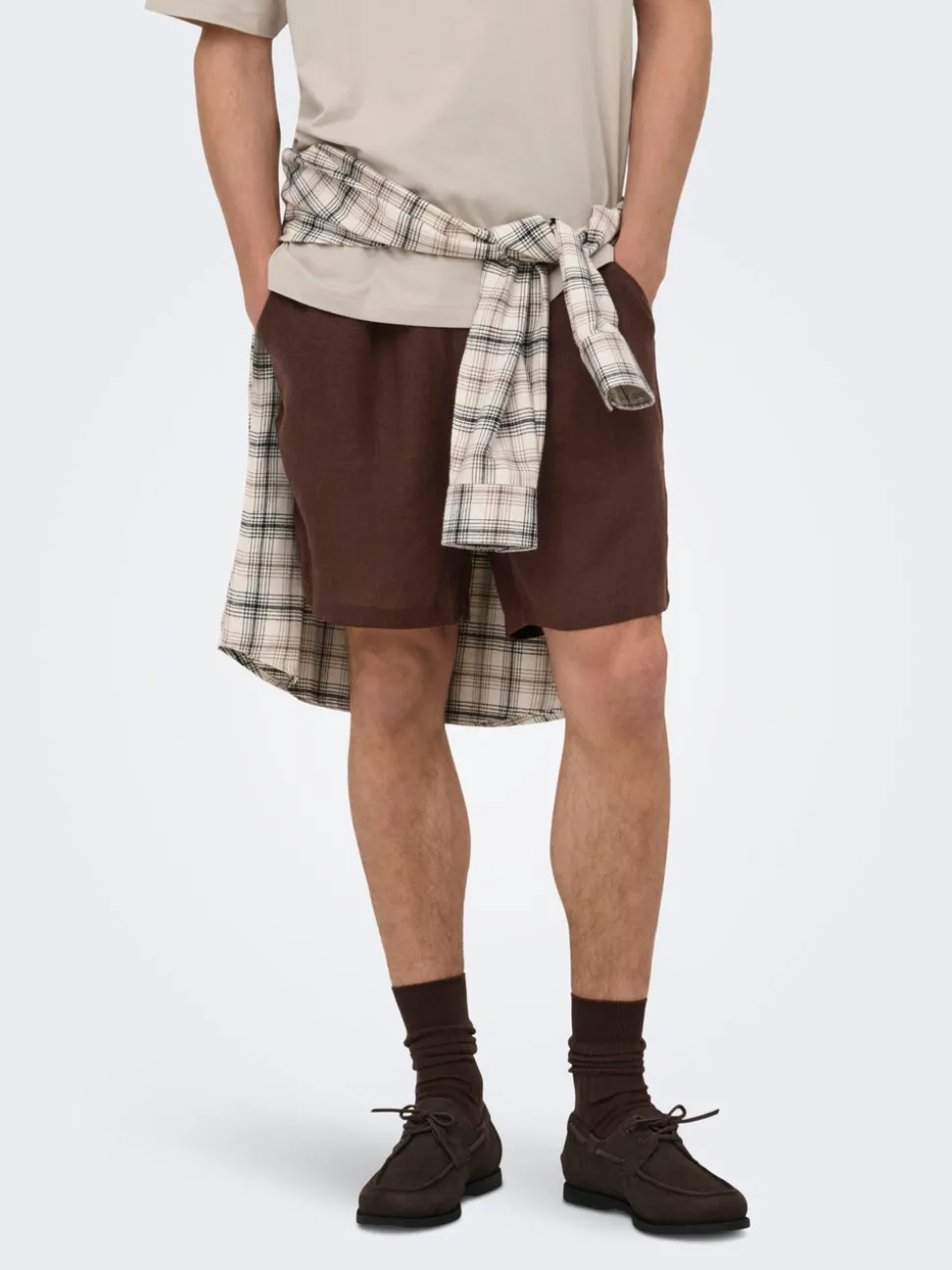 ONSLAURENCE Regular Fit Lin Shorts