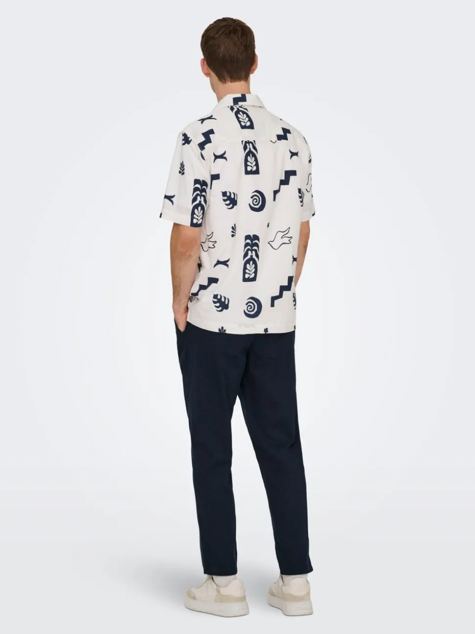 ONSLEO Tapered fit - Cropped Lin Pantalon chino