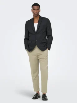 ONSLEO Tapered fit - Cropped Lin Pantalon chino