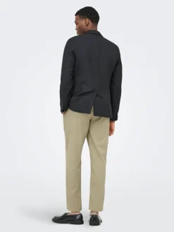 ONSLEO Tapered fit - Cropped Lin Pantalon chino