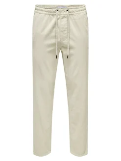 ONSLINUS Pantalon en velours côtelé coupe fuselée