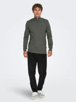 ONSLINUS Pantalon en velours côtelé coupe fuselée