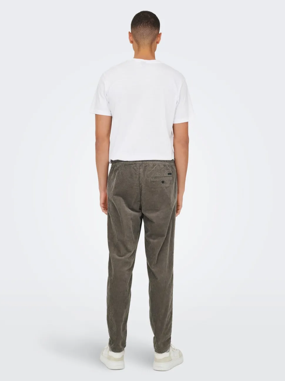 ONSLINUS Pantalon en velours côtelé coupe fuselée